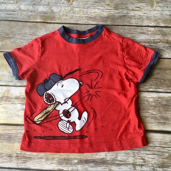 snoopy baseball shirt